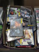 approx 120 various items being xbox 360 games ps3 games and DVD's