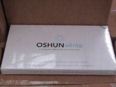 20x Oshun White crushed lime flavoured teeth whitening kits, all new and boxed.
