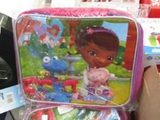4x Doc McStuffins lunch bags. All new in packaging.