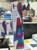 Lava lamp 14.5". Unchecked & boxed.
