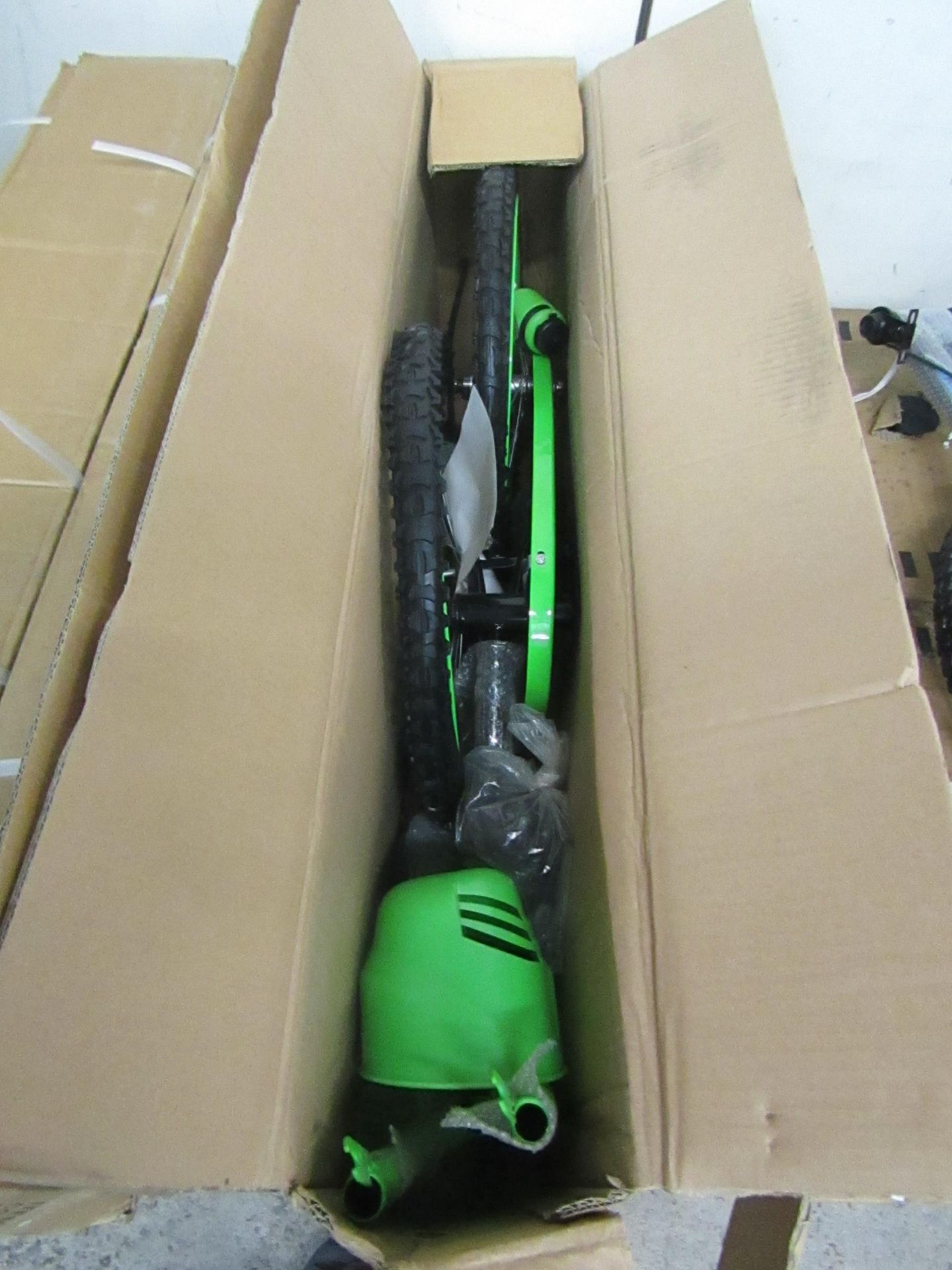 14" Child's Bike new and Boxed, comes complete with front basket, mud guards, water bottle and