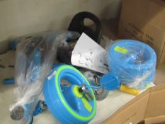 Childs Blue LED Lights and Sounds Trike, new.
