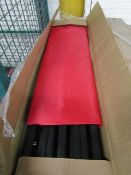 6 m x 3 m pop up gazebo with red cover, new and boxed