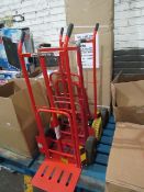 4x Items being; 3x Blackpool Sack Trucks - Unknown RRP's Blackpool Racking Boards - Unknown RRP