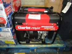 Clarke IG3500F 3.4kW Open Frame Inverter Generator - RRP £394.80 All RRP's from machinemart.co.uk