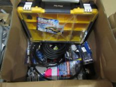 Box of various tools Please note: The condition of such items range from; unable to deliver, spare &