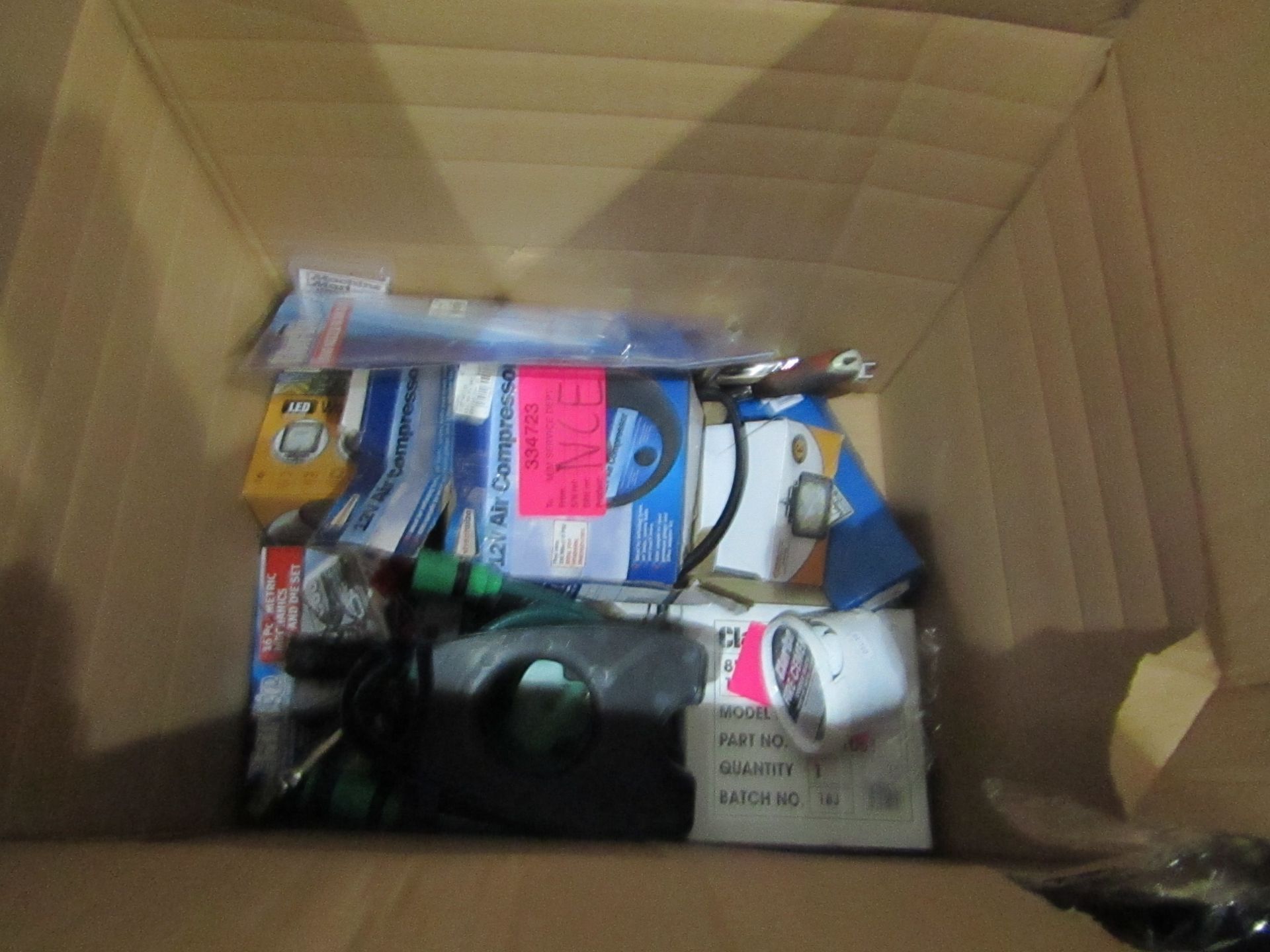 Box of various tools Please note: The condition of such items range from; unable to deliver, spare &