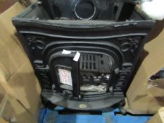Lot Contains: - Clarke Victoria Cast Iron Wood Burning Stove, RRP £498 Please note; this is a raw