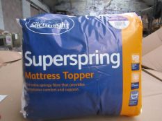 Silentnight Super Spring Mattress Topper, Kingsize, brand new and packaged. RRP £29.99