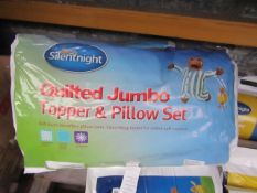 Silent Night Quilted Jumbo topper and pillow set size Single, new in packaging