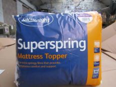 10x Silentnight Super Spring Mattress Topper, Kingsize, brand new and packaged. RRP £29.99