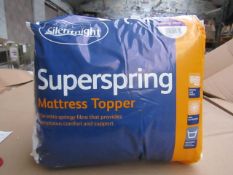 Silentnight Super Spring Mattress Topper, Kingsize, brand new and packaged. RRP £29.99