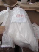 10x Duck Feather Down V Shaped Pillow with white pillow case, new in packaging