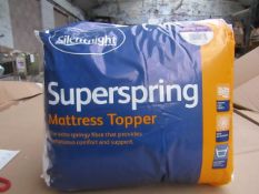 Silentnight Super Spring Mattress Topper, Kingsize, brand new and packaged. RRP £29.99