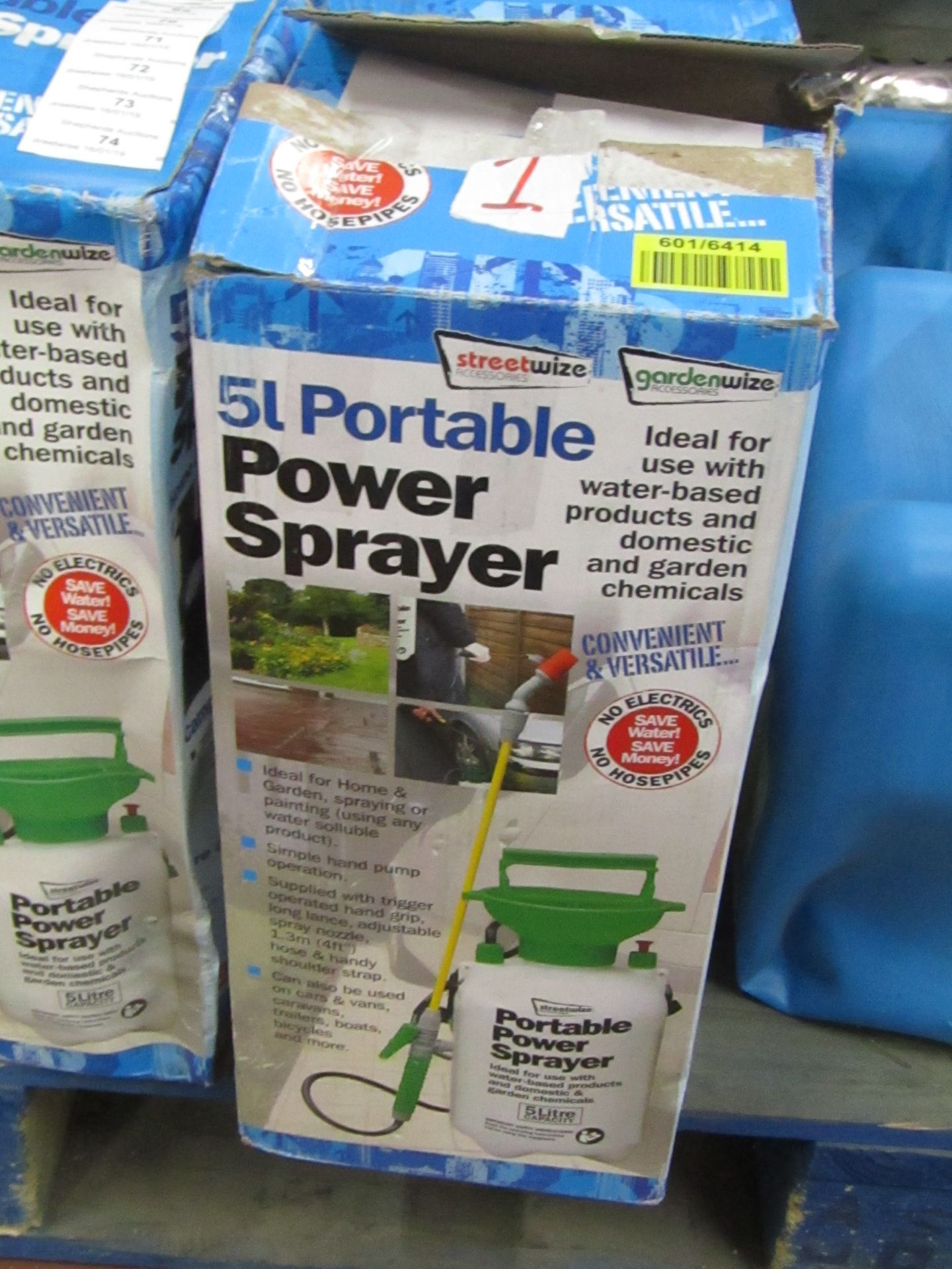 5L Portable power sprayer, unchecked and boxed.