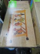 Tile top kitchen trolley. Unchecked & boxed.