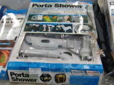 Streetwize porta shower. Unchecked & boxed.