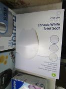 Croydex canada white toilet seat. Unchecked & boxed.