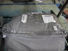 Full car cover, size L, unchecked and packaged.