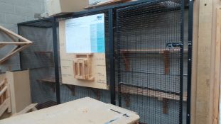 Wall Mounted Secure Cage 3 section approx 10ft x 4ft x 8ft (requires dismantling)