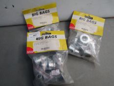3x Big Bags tap splash preventers, all new and packaged.