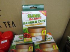 5x packs of slugs be gone barrier tape, each roll is 2 meters long, new