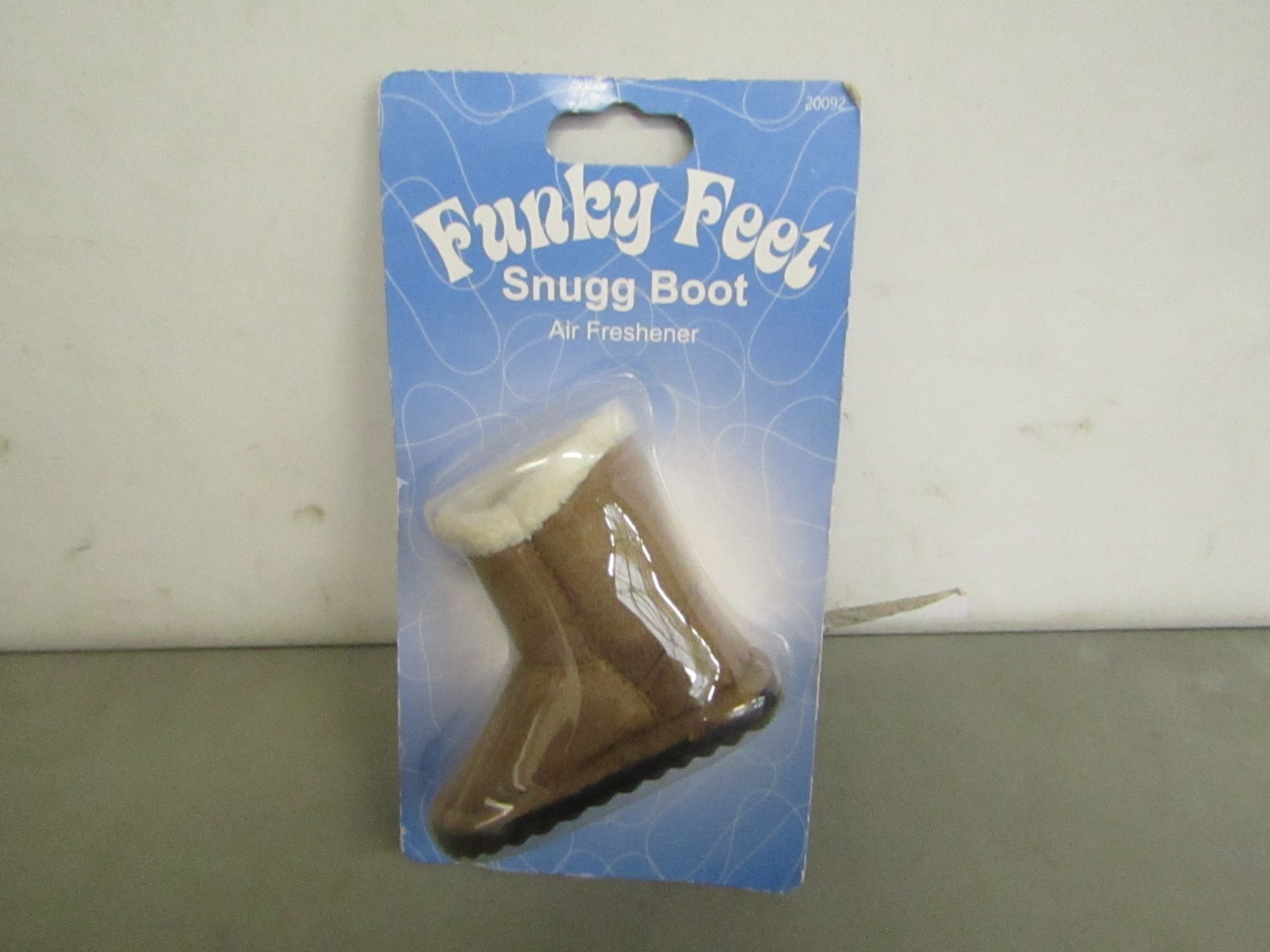 6 x funky feet snugg boot air freshener , new and packaged