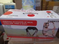 Cenocco kneading massager of neck , shoulder , arms and body , unchecked and boxed.