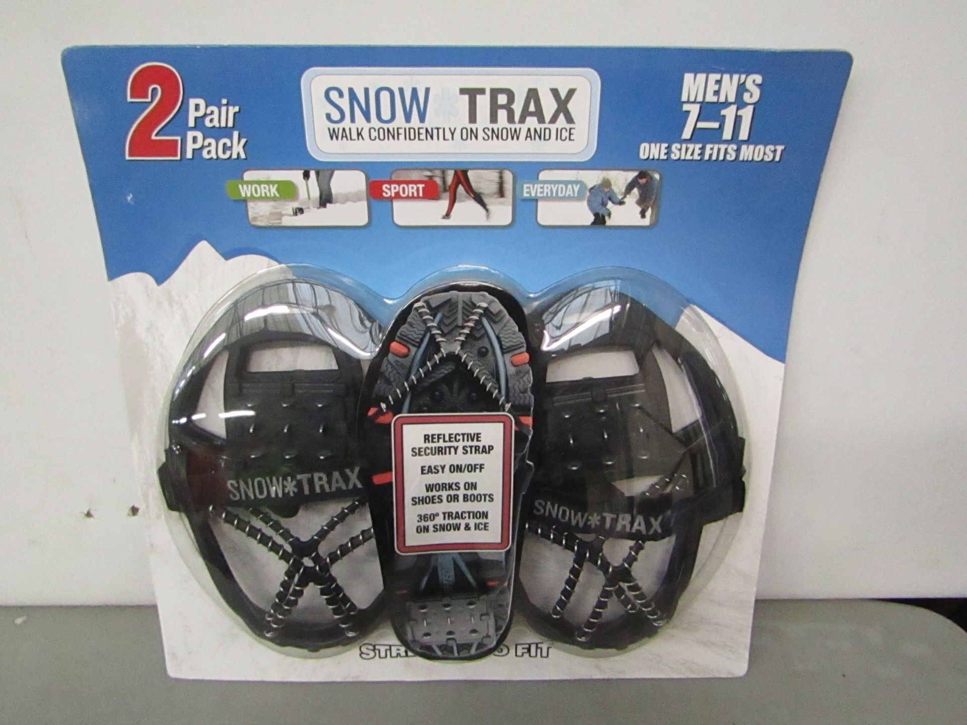 10 x packs of 2 snow trax , new and packaged.