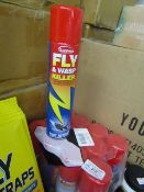 12x 300ml Sanmex fly and wasp spray, all new and packaged.