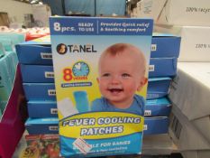 16x Tanel fever cooling patches for babies, all new and boxed.
