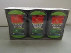 6 x packs of 6 crocs shine polisher , new and packaged.