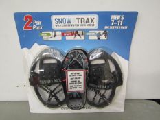 10 x packs of 2 snow trax , new and packaged.