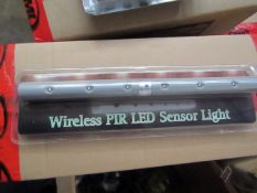 10 x of wireless PIR LED sensor lights , packaged.