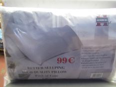 1 x pack of 4 Herzberg pillows , new and packaged.