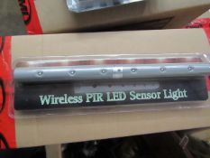 10 x of wireless PIR LED sensor lights , packaged.