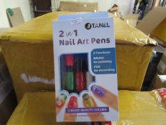 10 x of Otanel 2 in 1 nail art pens , new and packaged.