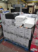 Pallet containing approx 35x Canon Pixma MG2950/MG2950S printers, all raw and unchecked and majority