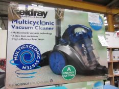 Beldray multicyclonic vacuum cleaner, tested working and boxed
