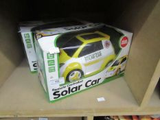 2x Solar powered R/C car, both new and boxed.
