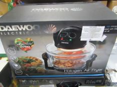 Daewoo electricals halogen air fryer, tested working and boxed