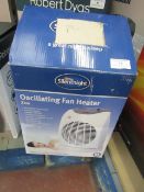 Silentnight 2Kw oscillating fan heater, tested working and boxed