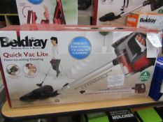 Beldray quick vac lite floor to ceiling vacuum cleaner, tested working and boxed