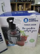 Weight Watchers power juicer, tested working and boxed