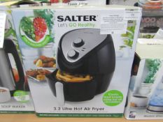 Salter 3.2l hot air fryer, tested working and boxed