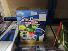 JML star show motion laser projector, unchecked and boxed