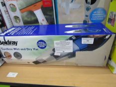 Beldray cordless wet and dry vac, tested working and boxed
