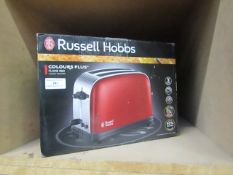 Russel Hobbs 2 slice toaster, tested working and boxed.