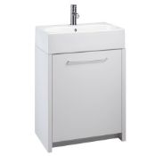 Openspace white 500 trio semi inset basin reversible door unit. Boxed (flat-packed).