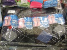 12 pairs of mens design socks size 6-11 , new in packaging